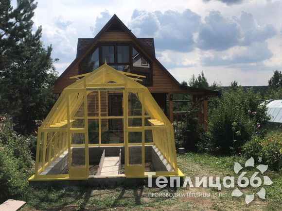 Теплица Рада Исеть под стекло, ширина 3 метра (Калькулятор)
